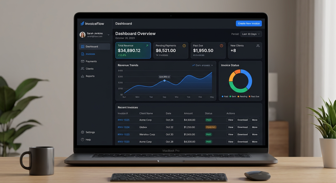 HolaFactu — SaaS de facturación desarrollado con Laravel y React